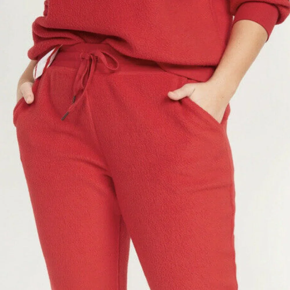 Old Navy Mid-Rise Vintage Sherpa Sweatpants for Women New - Picture 2 of 2